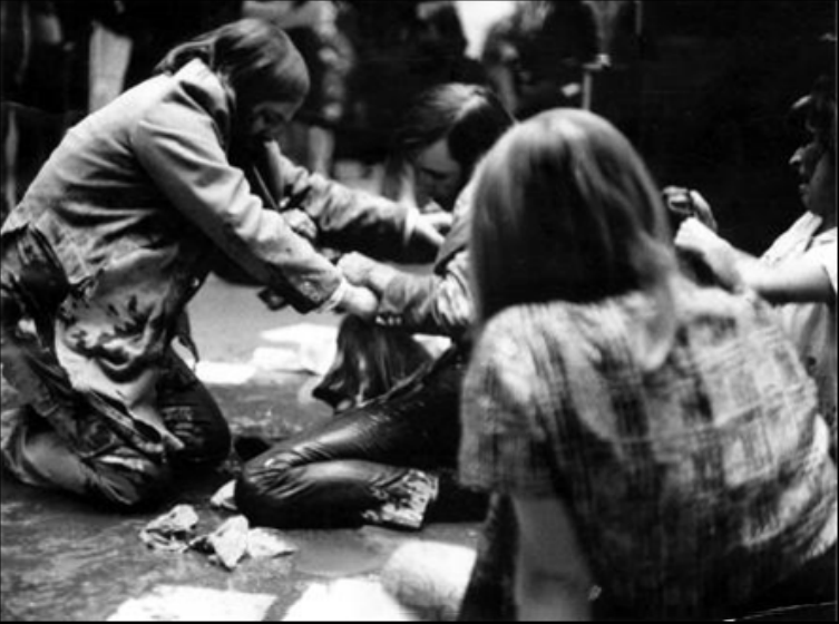 Wounded people